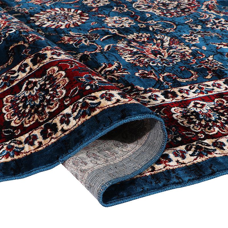 Buy Aavni Flora Carpet - Dark Blue Carpet from Vaaree