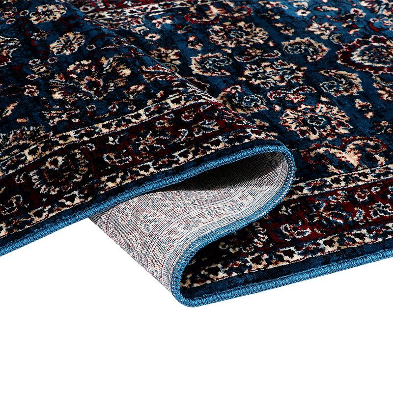 Buy Aavni Flora Runner Rug - Dark Blue Runner Rug from Vaaree