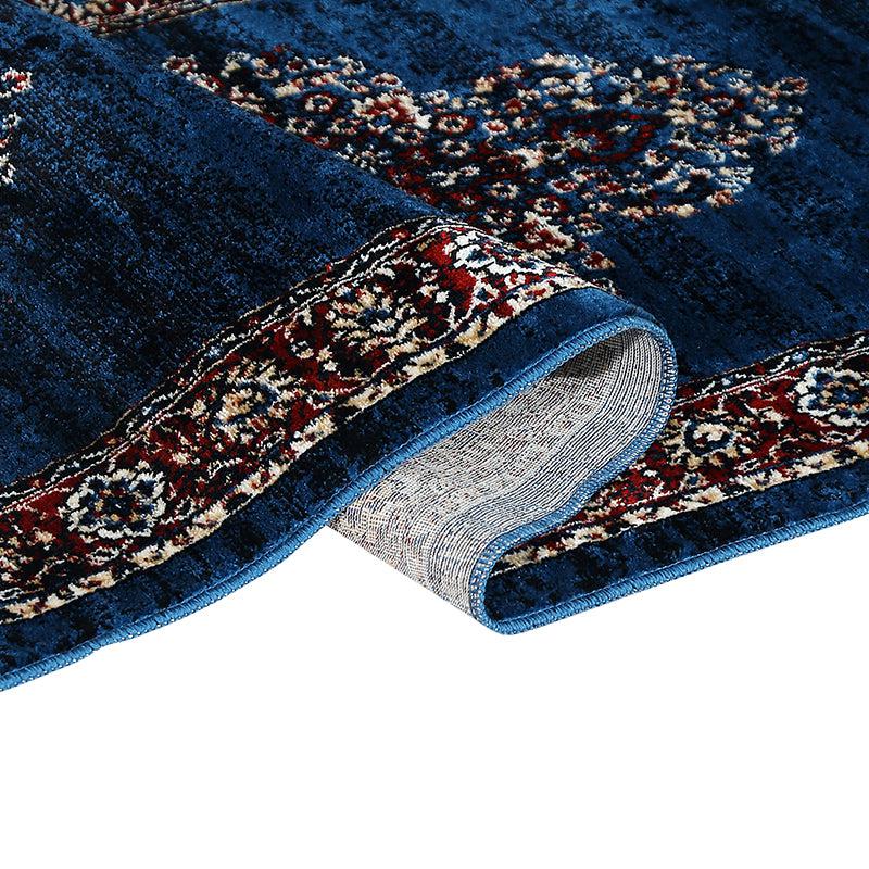 Buy Sinera Ethnic Runner Rug - Navy Blue Runner Rug from Vaaree