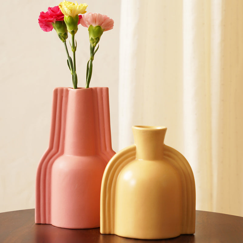 Buy Lamia Boho Vase - Set Of Two Vase from Vaaree