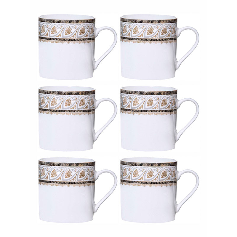 Mug & Tea Cup - Kerani Ethnic Mug (210 ML) - Set Of Six