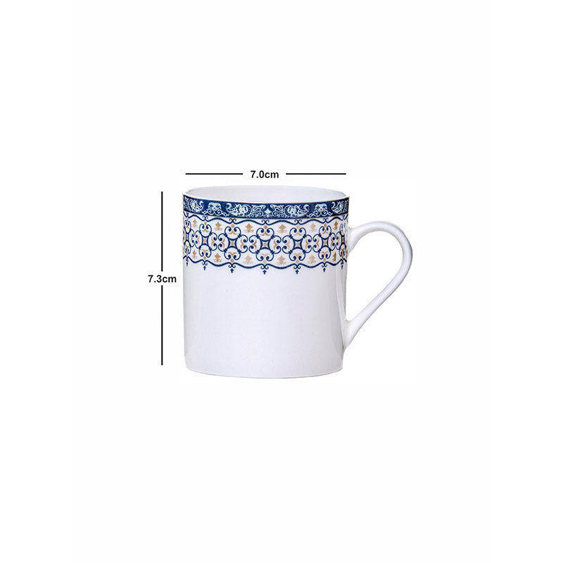 Mug & Tea Cup - Advaya Ethnic Mug (210 ML) - Set Of Six