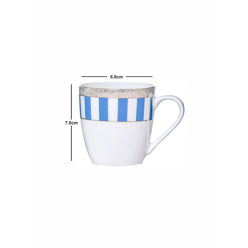 Mug & Tea Cup - Mida Stripe Mug (180 ML) - Set Of Six