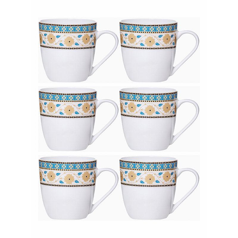 Buy Bida Floral Mug (180 ML) - Set Of Six Mug & Tea Cup from Vaaree