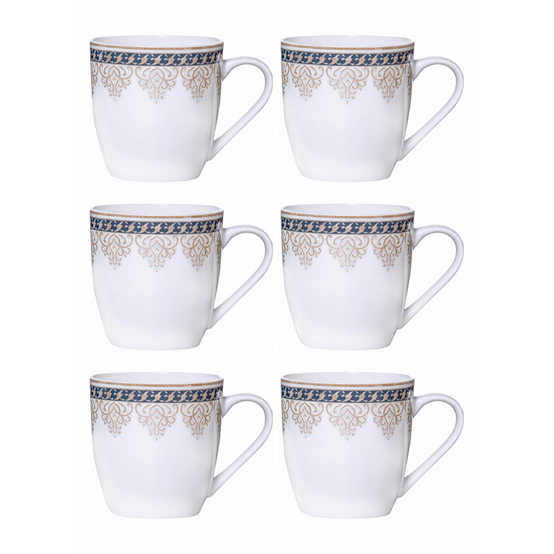 Mug & Tea Cup - Avna Ethnic Mug (180 ML) - Set Of Six