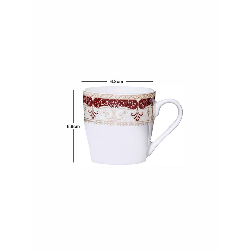 Mug & Tea Cup - Theara Ethnic Mug (180 ML) - Set Of Six