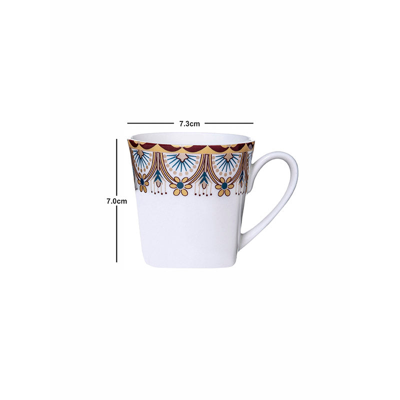 Mug & Tea Cup - Agniva Ethnic Mug (180 ML) - Set Of Six