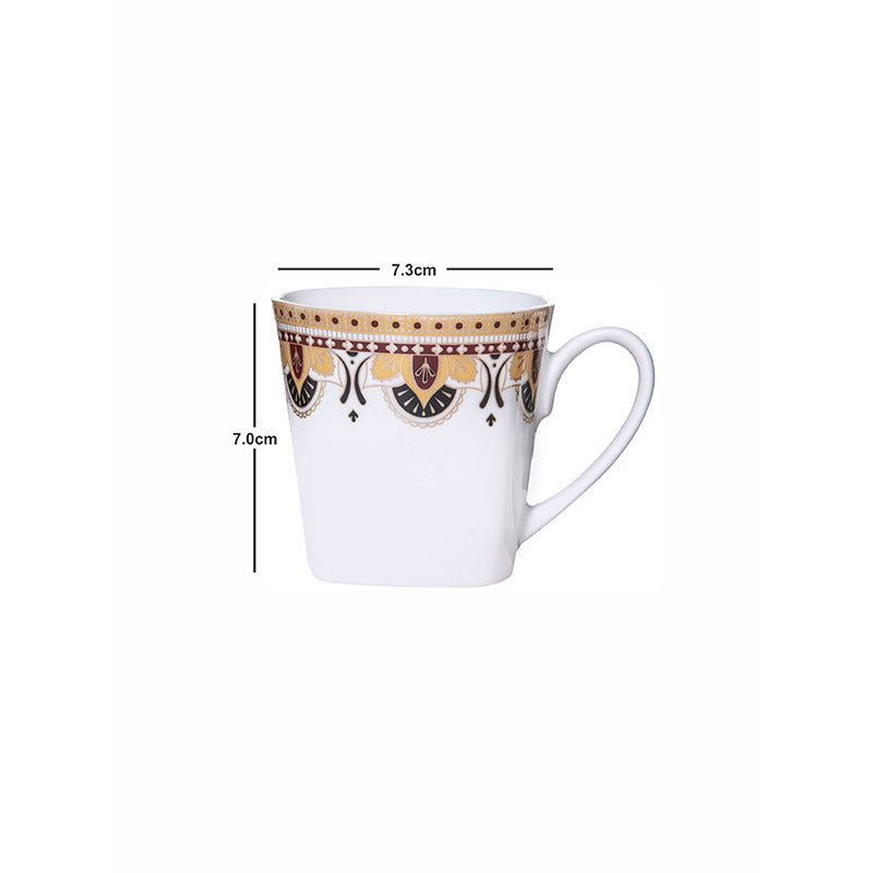 Mug & Tea Cup - Nisara Ethnic Mug (180 ML) - Set Of Six