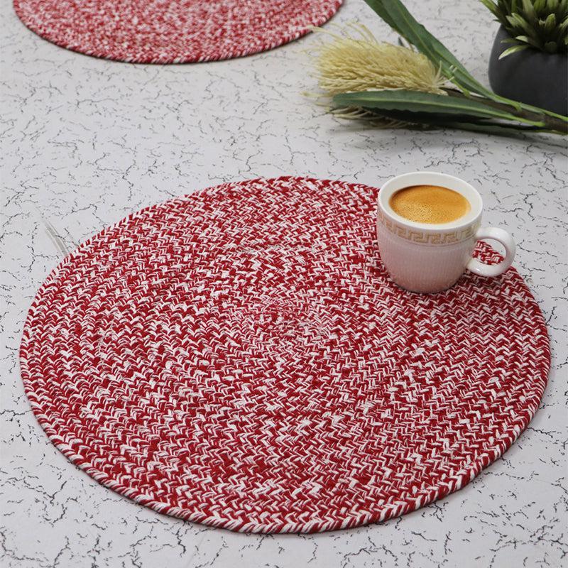 Buy Rudo Round Placemat - Set Of Six Table Mats from Vaaree