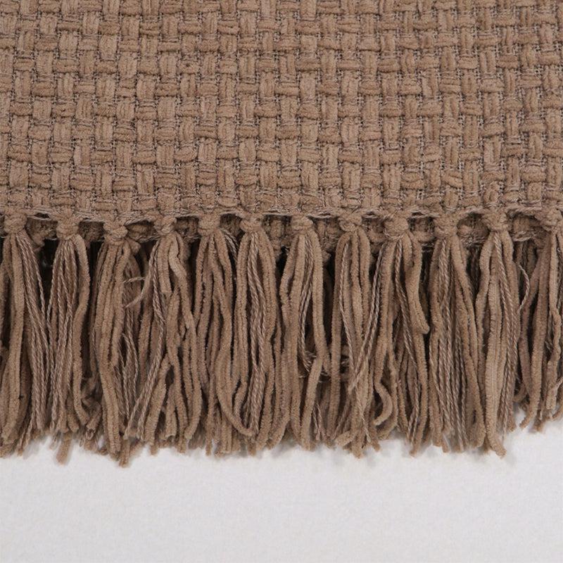 Buy Cozy Loom Throw - Coffee Throws from Vaaree