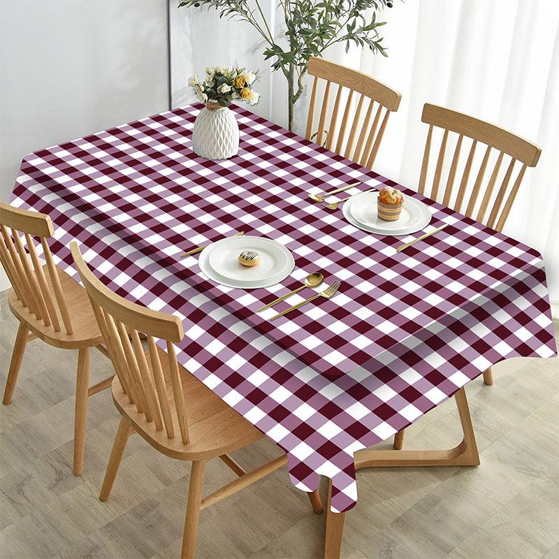 Buy Mabel Checkered Table Cloth - Purple Table Cover from Vaaree