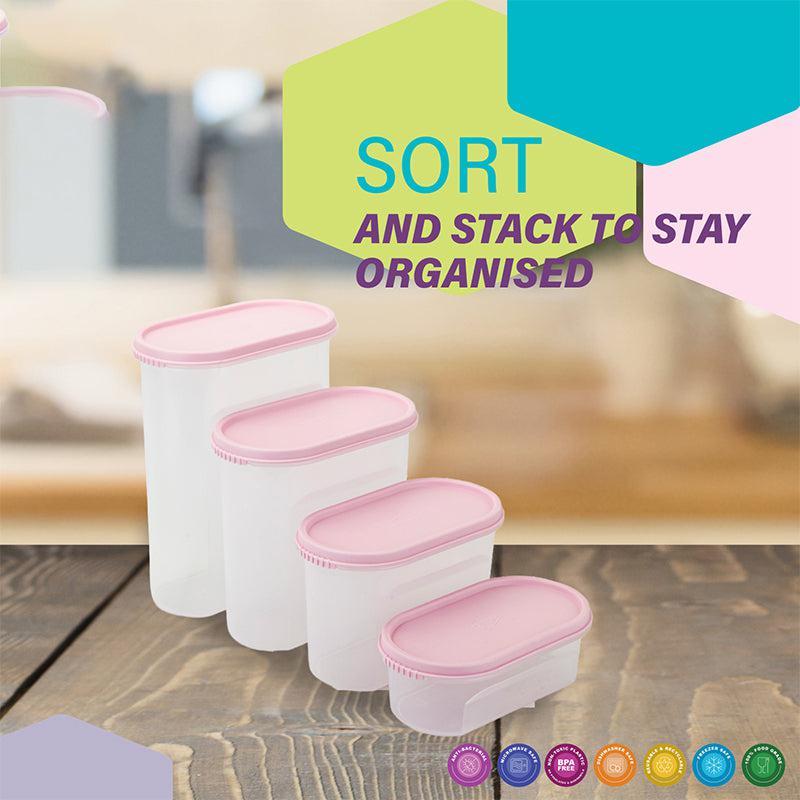 Buy Elmera Storage Conatiner (Pink) - Set Of Twelve Container from Vaaree