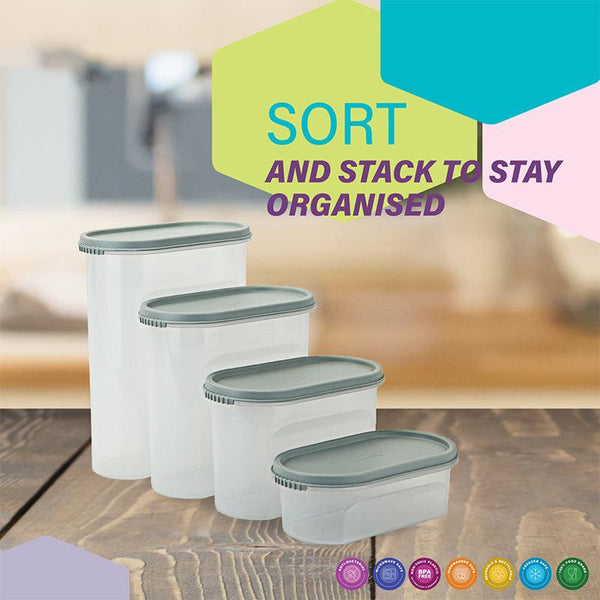 Buy Elmera Storage Conatiner (Grey) - Set Of Twelve Container from Vaaree