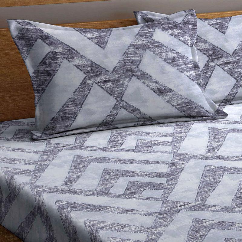 Buy Simba Geometric Bedsheet Bedsheets from Vaaree