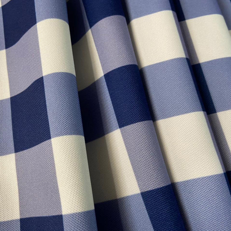 Table Cover - Mabel Checkered Table Cloth - Dark Blue