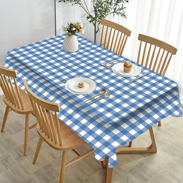 Buy Mabel Checkered Table Cloth - Blue Table Cover from Vaaree