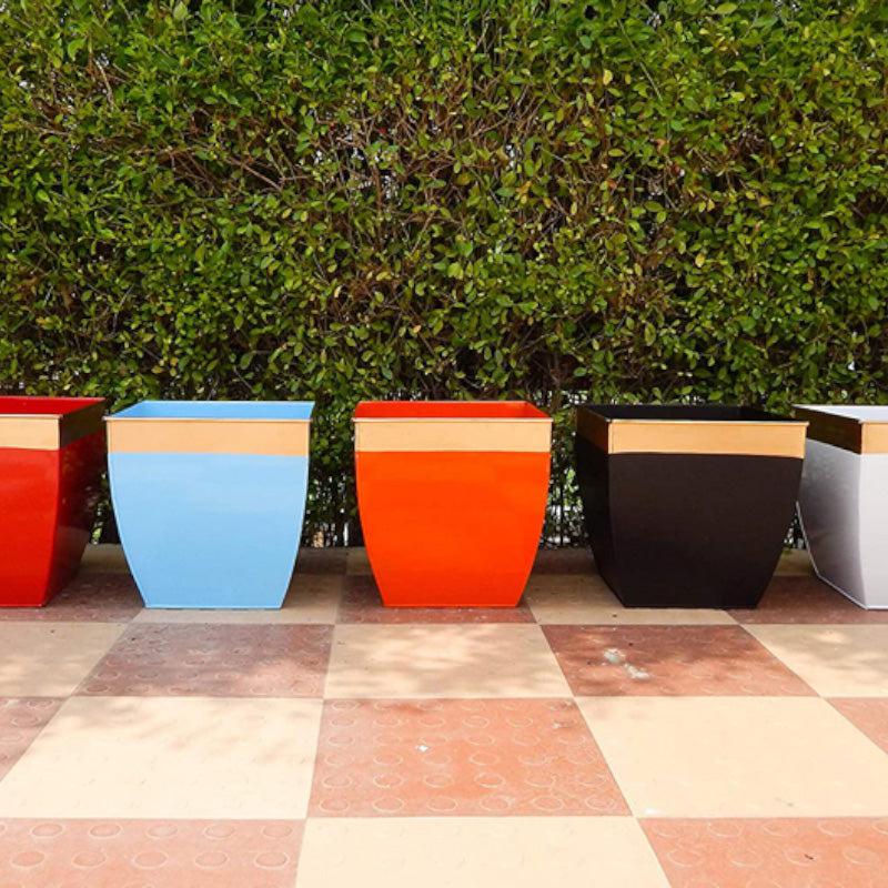 Buy Yula Goldo Planter (Multicolor) - Set Of Five Pots & Planters from Vaaree