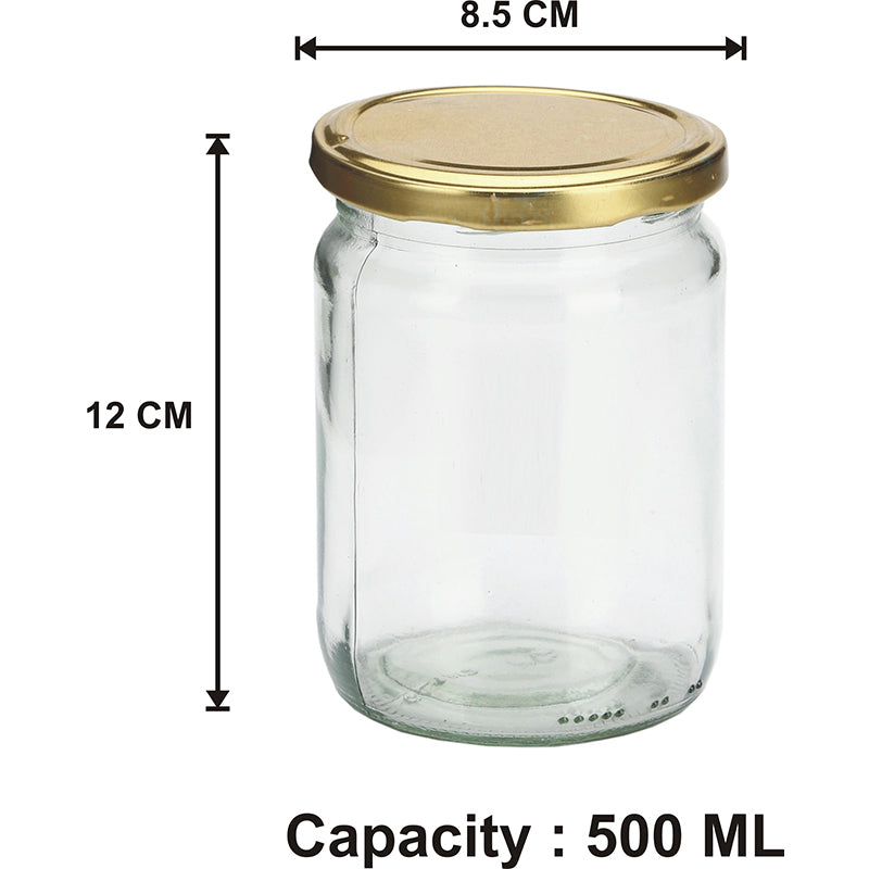 Jar - Owyn Airtight Storage Jar (500 ML) - Set Of Two