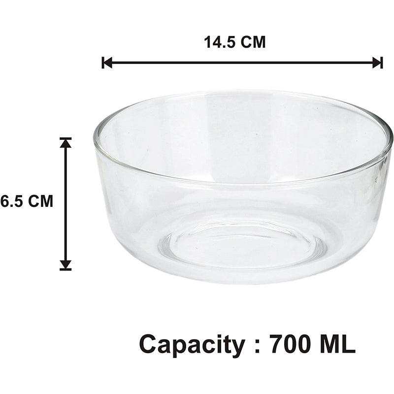 Bowl - Michaela Glass Serving Bowl (700 ML) - Set Of Two