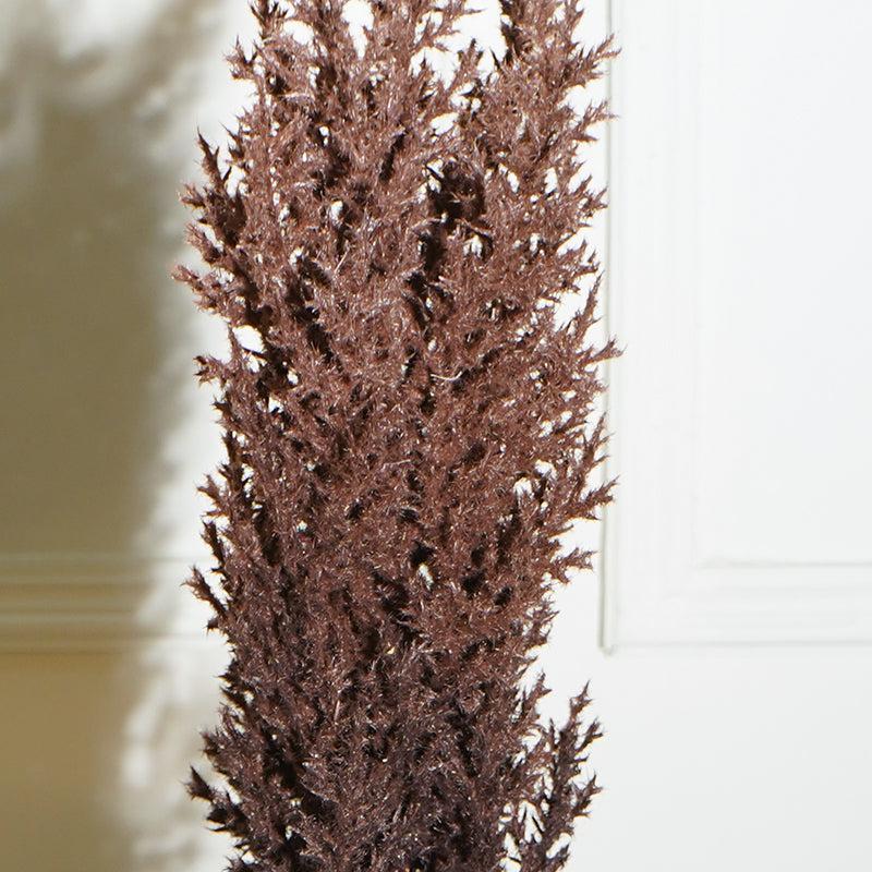 Buy Faux Sabina Millet Grass Flower Stick (Brown) - 36 CM Artificial Flowers from Vaaree