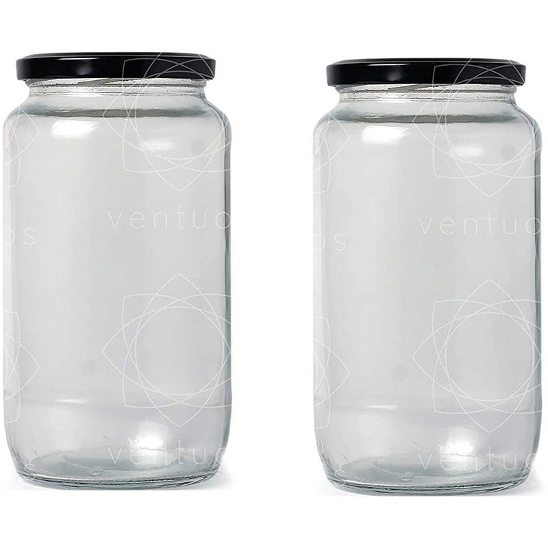 Jar - Nuala Airtight Storage Jar ( 1000 ML) - Set Of Two