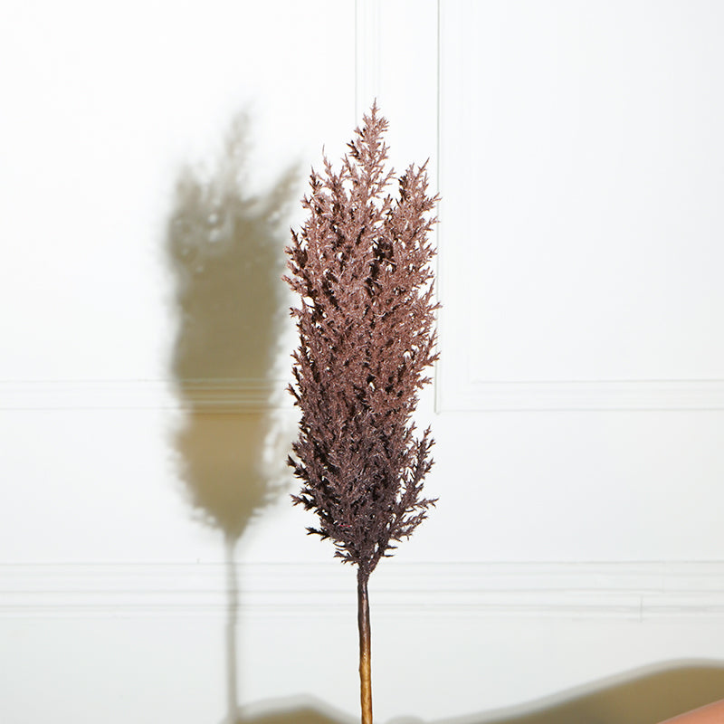 Buy Faux Sabina Millet Grass Flower Stick (Brown) - 36 CM Artificial Flowers from Vaaree