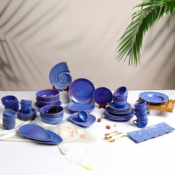 Buy Periela Handmade Dinner Set - Fifty Four Piece Set Dinner Set from Vaaree