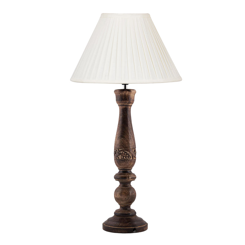 Table Lamp - Nihara Ray Wooden Table Lamp - Off White