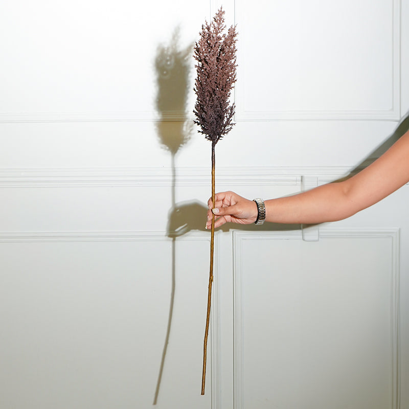 Buy Faux Sabina Millet Grass Flower Stick (Brown) - 36 CM Artificial Flowers from Vaaree