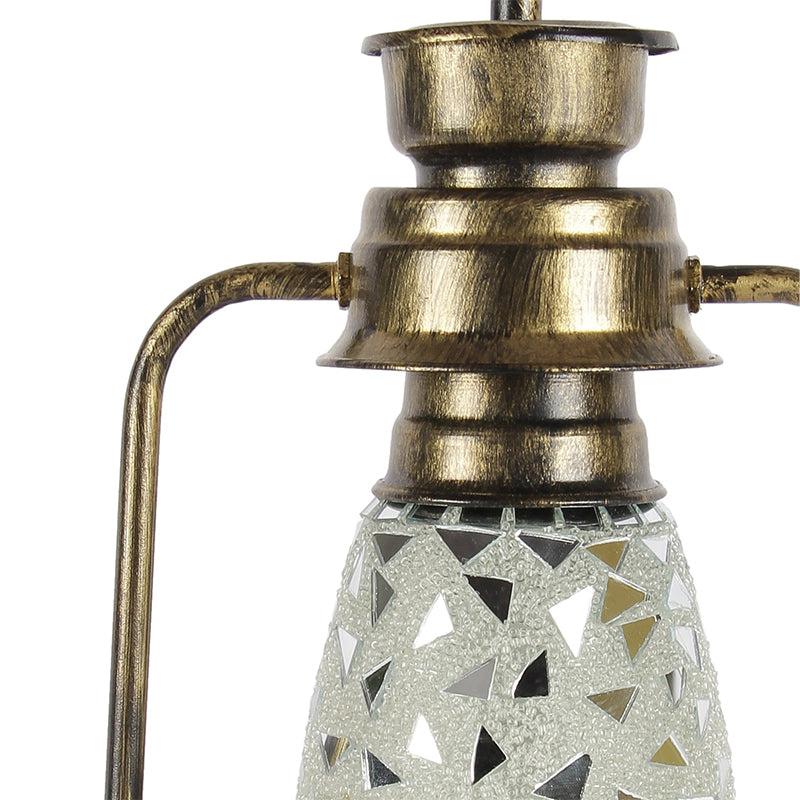 Buy Dvija Mosaic Lantern Table Lamp - Gold Table Lamp from Vaaree