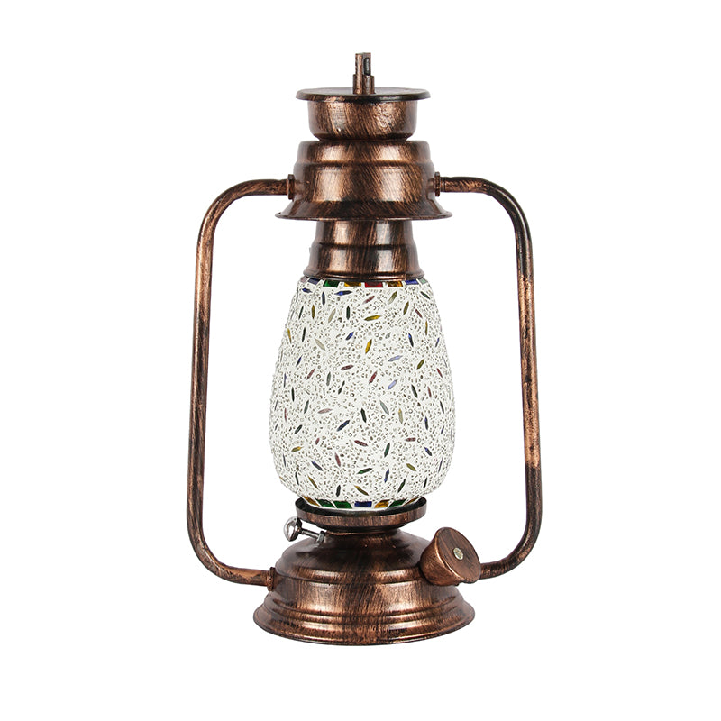 Buy Siera Mosaic Lantern Table Lamp - Copper Table Lamp from Vaaree