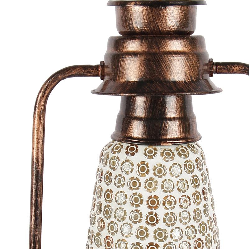 Buy Navina Mosaic Lantern Table Lamp - Copper Table Lamp from Vaaree