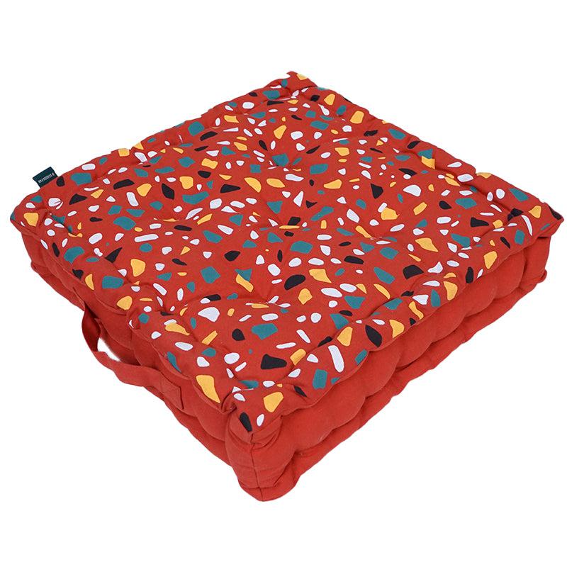 Buy Narnia Floor Cushion - Orange Floor Cushions from Vaaree