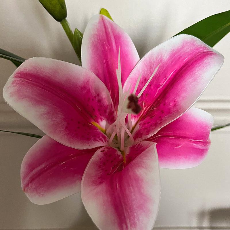 Buy Faux Everlasting Lily Flower Stick - Blush Pink Artificial Flowers from Vaaree