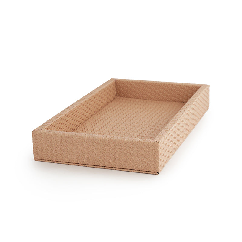 Buy Warda Vegan Leather Serving Tray - Brown Serving Tray from Vaaree