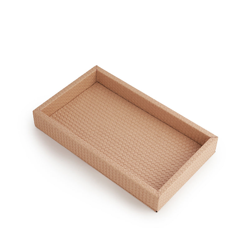 Serving Tray - Warda Vegan Leather Serving Tray - Brown