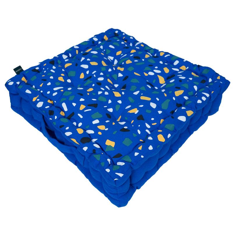 Buy Narnia Floor Cushion (Blue) - Set Of Four Floor Cushions from Vaaree