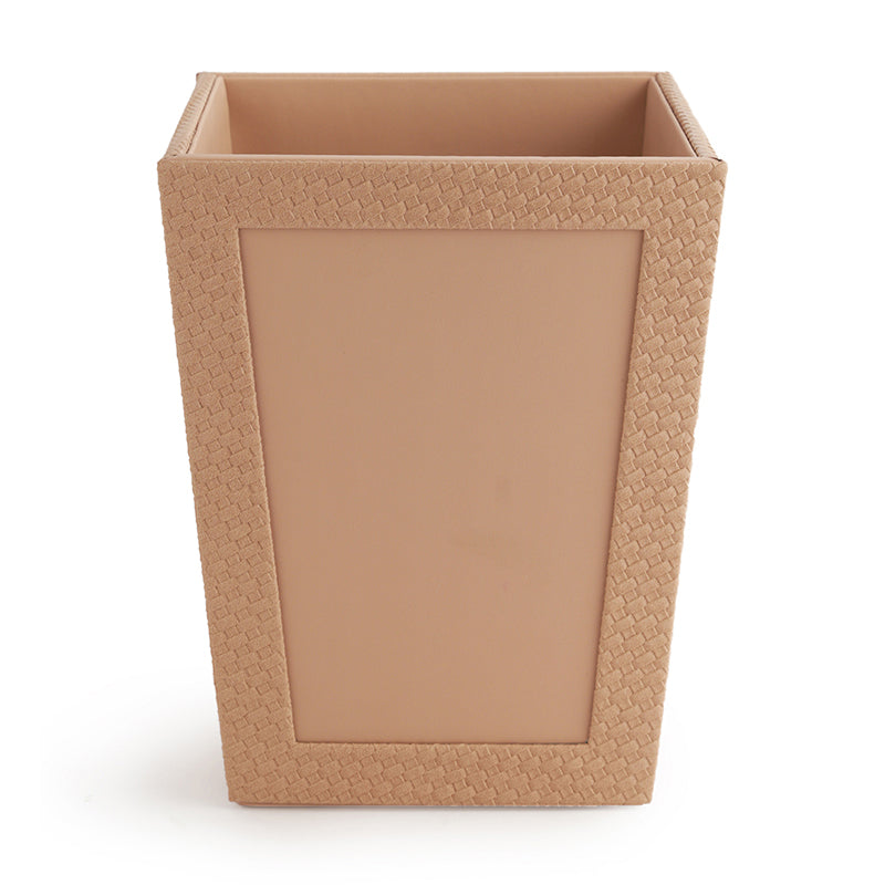 Buy Arbo Vegan Leather Dustbin - Beige Dustbin from Vaaree