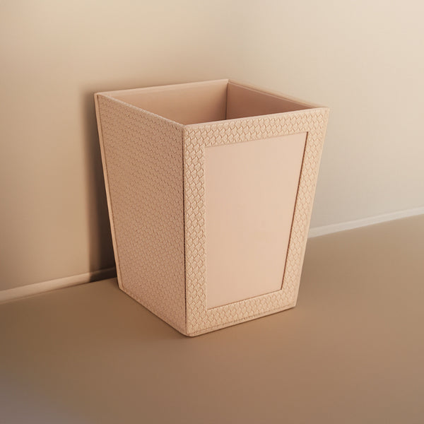 Dustbin - Arbo Vegan Leather Dustbin - Beige