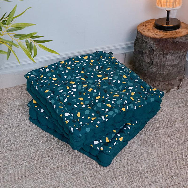 Buy Narnia Floor Cushion (Turquoise) - Set Of Two Floor Cushions from Vaaree