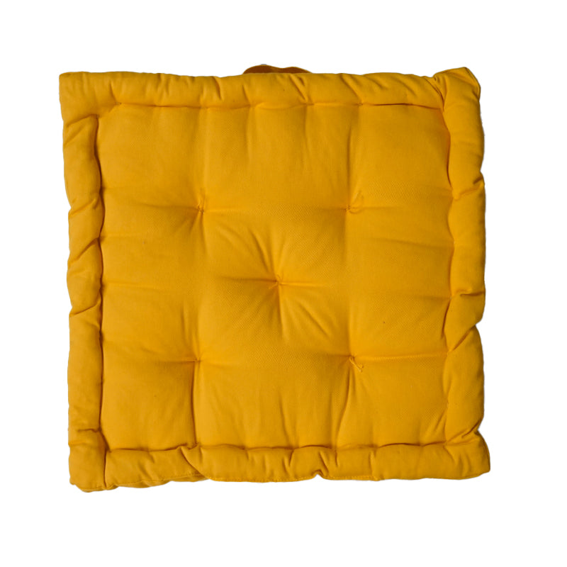 Buy Arda Leopard Print Floor Cushion - Yellow Floor Cushions from Vaaree