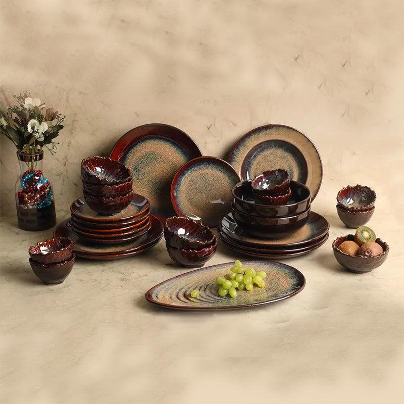 Buy Sragen Edvo Handmade Dinner Set - Twenty Eight Piece Set Dinner Set from Vaaree