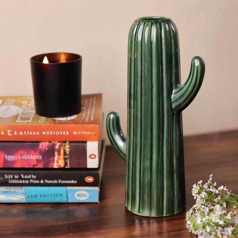 Buy Cacti Crista Vase - Set Of Two Vase from Vaaree