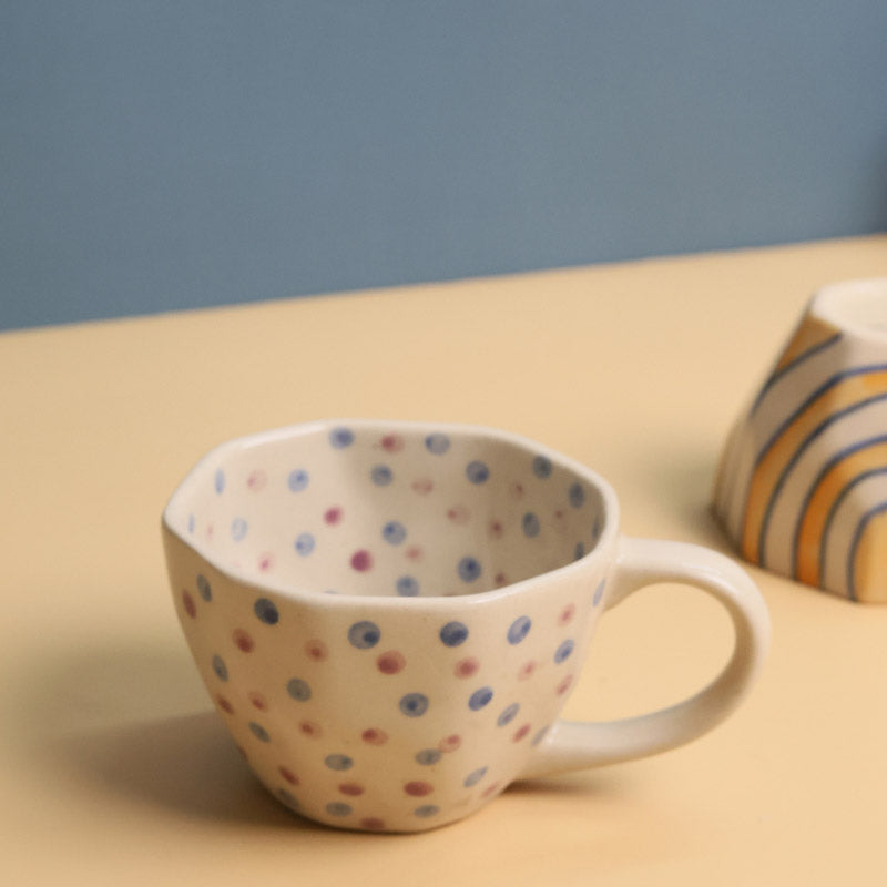 Buy Mangira Ceramic Cup (200 ML) - Set of Two Mug & Tea Cup from Vaaree