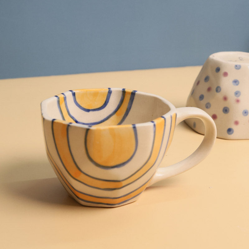 Buy Mangira Ceramic Cup (200 ML) - Set of Two Mug & Tea Cup from Vaaree