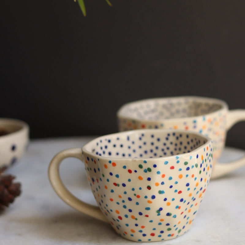 Buy Quera Ceramic Cup (250 ML) - Ten Piece Set Mug & Tea Cup from Vaaree