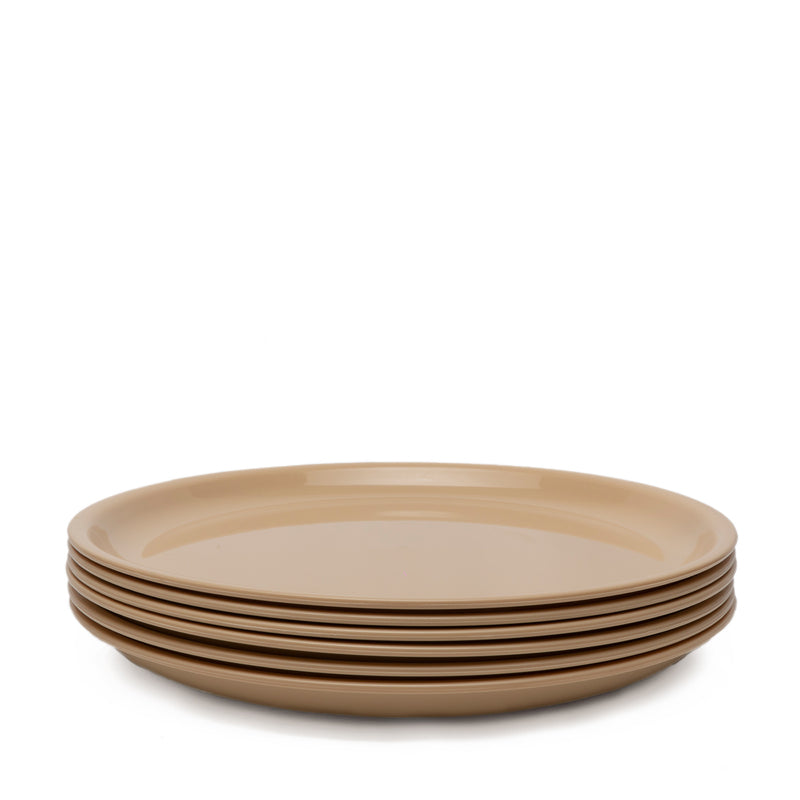 Buy Mihaya Quarter Plate (Beige) - Set Of Six Quarter Plate from Vaaree