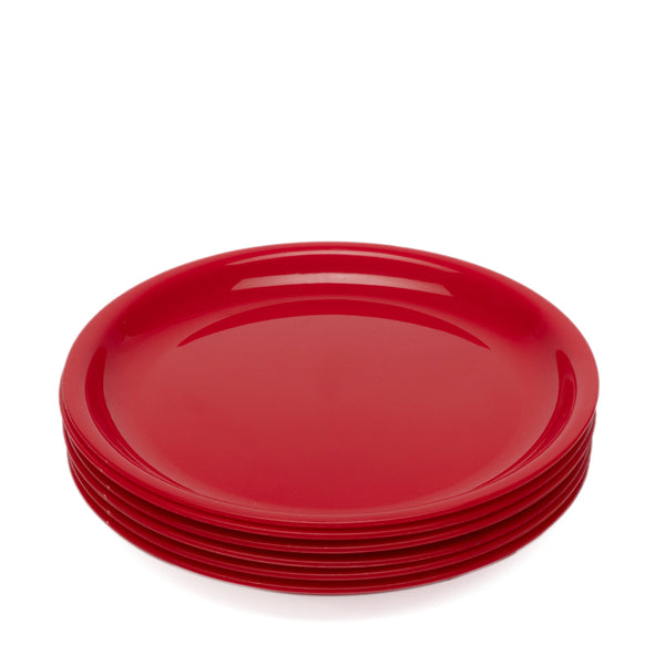 Buy Mihaya Dinner Plate (Red) - Set Of Six Dinner Plate from Vaaree