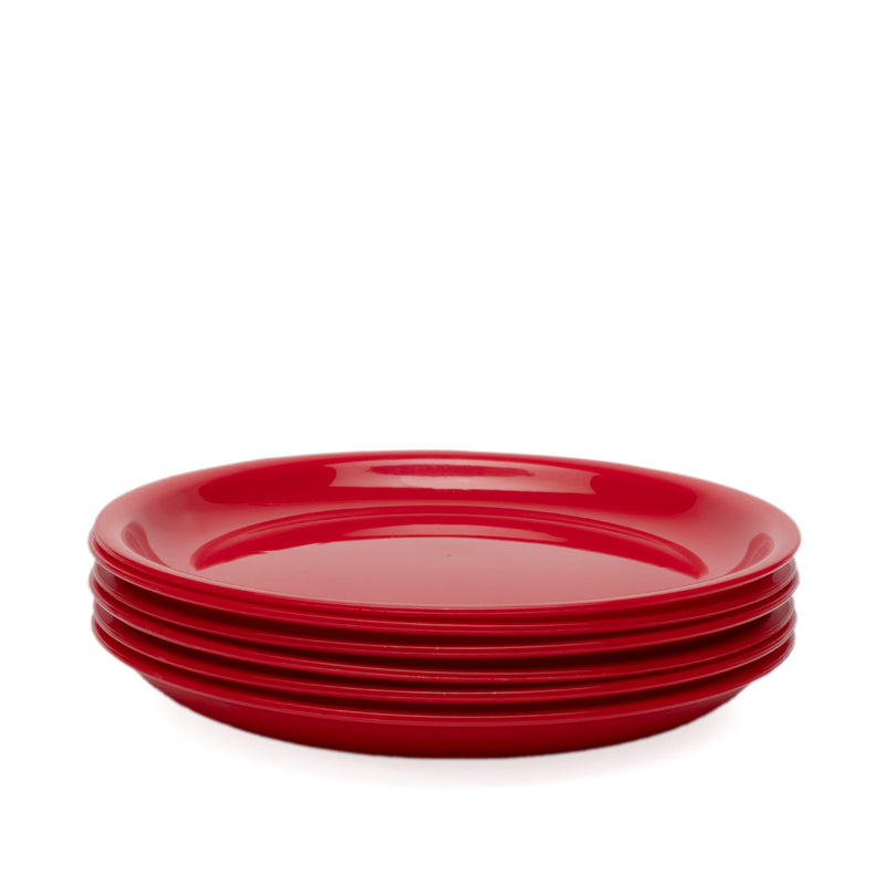 Buy Mihaya Dinner Plate (Red) - Set Of Six Dinner Plate from Vaaree