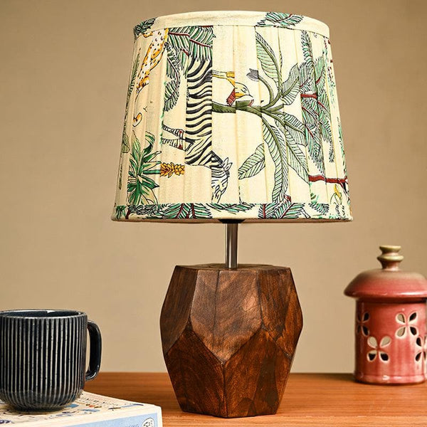 Buy Estoile Wooden Table Lamp - Green Online in India | Table Lamp on Vaaree